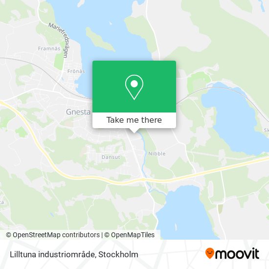 Lilltuna industriområde map