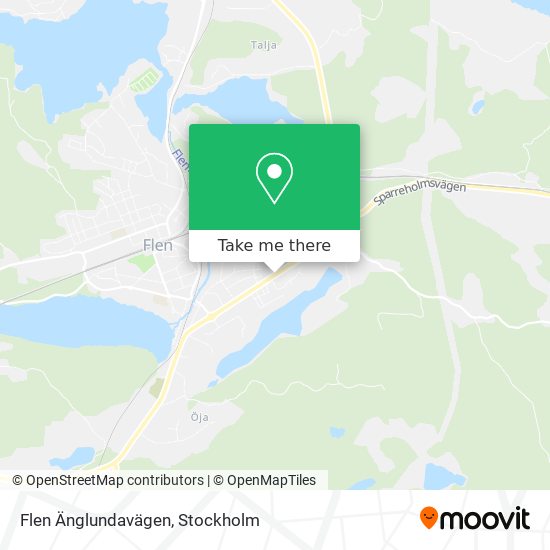 Flen Änglundavägen map