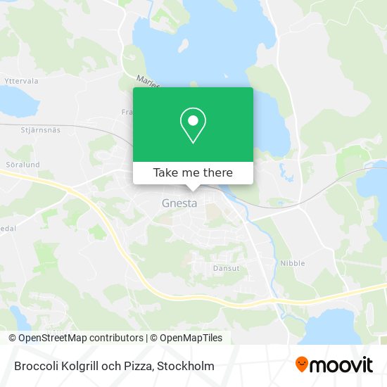 Broccoli Kolgrill och Pizza map