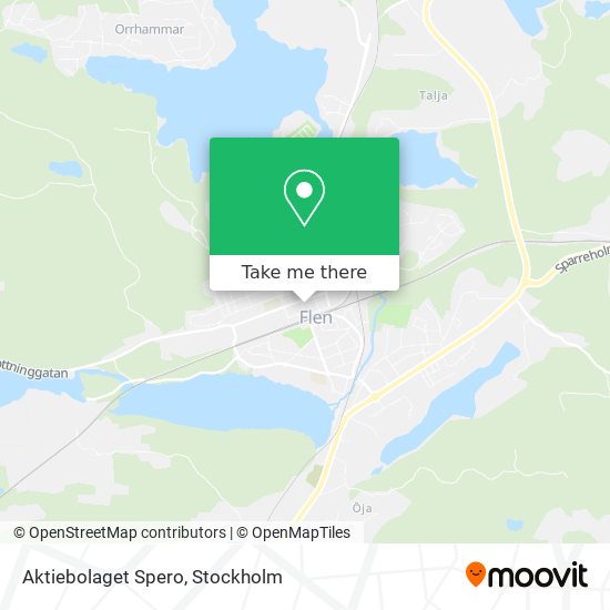 Aktiebolaget Spero map