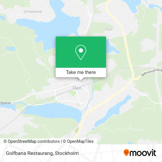 Golfbana Restaurang map