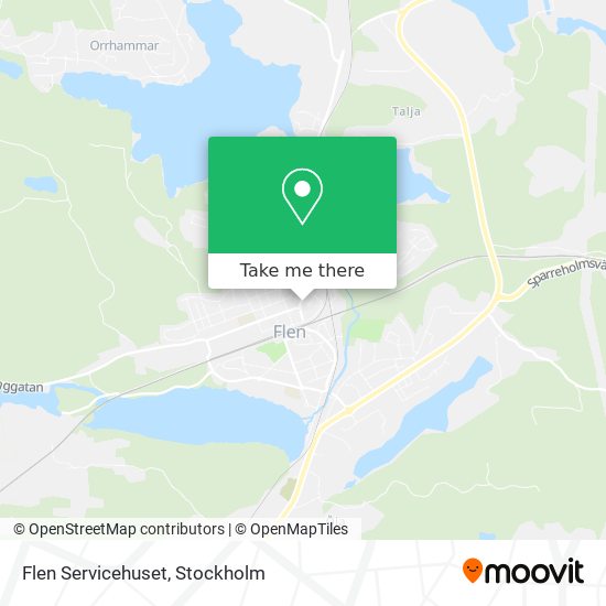 Flen Servicehuset map