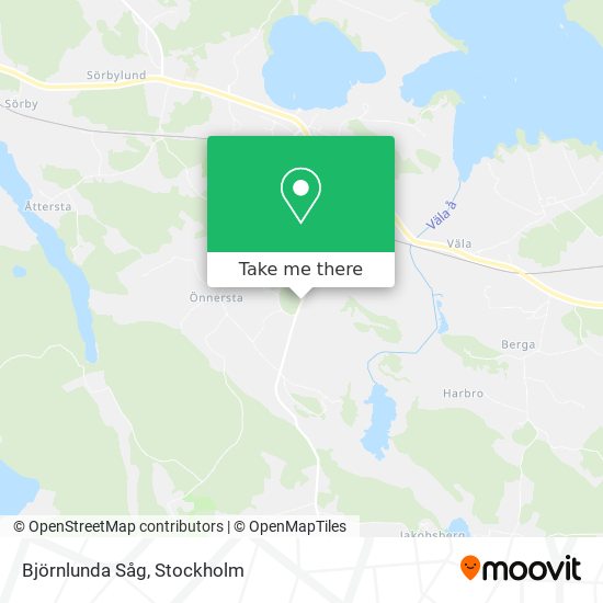 Björnlunda Såg map