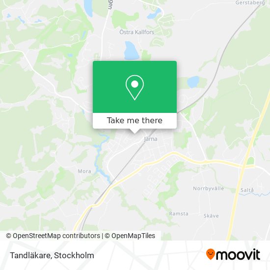 Tandläkare map