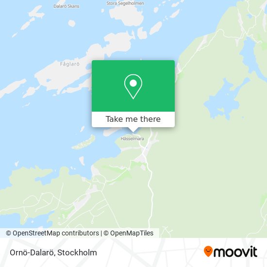 Ornö-Dalarö map