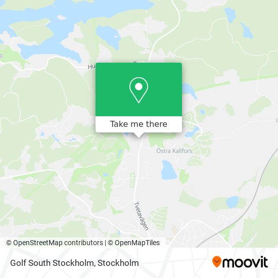 Golf South Stockholm map