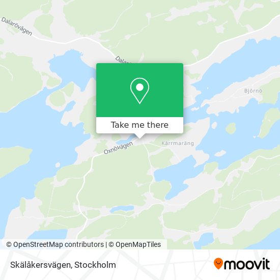 Skälåkersvägen map