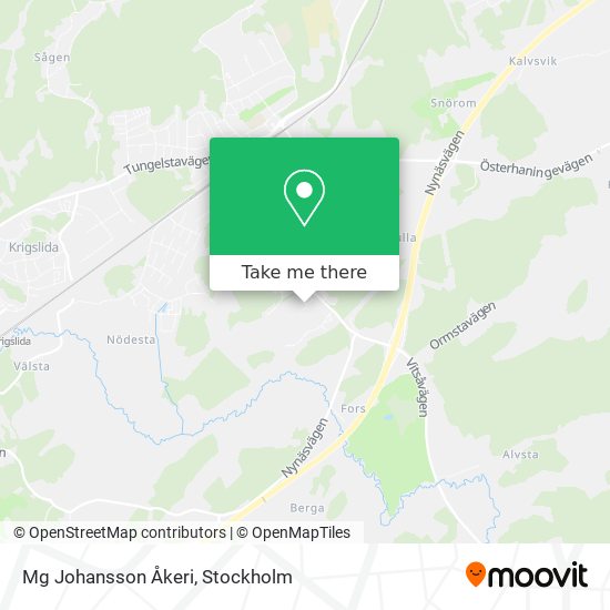 Mg Johansson Åkeri map