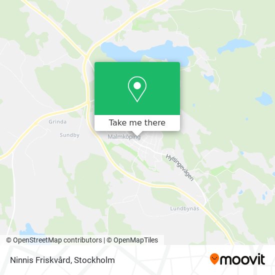 Ninnis Friskvård map