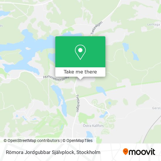 Römora Jordgubbar Självplock map