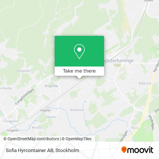 Sofia Hyrcontainer AB map