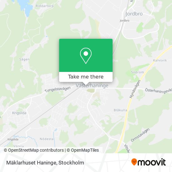 Mäklarhuset Haninge map