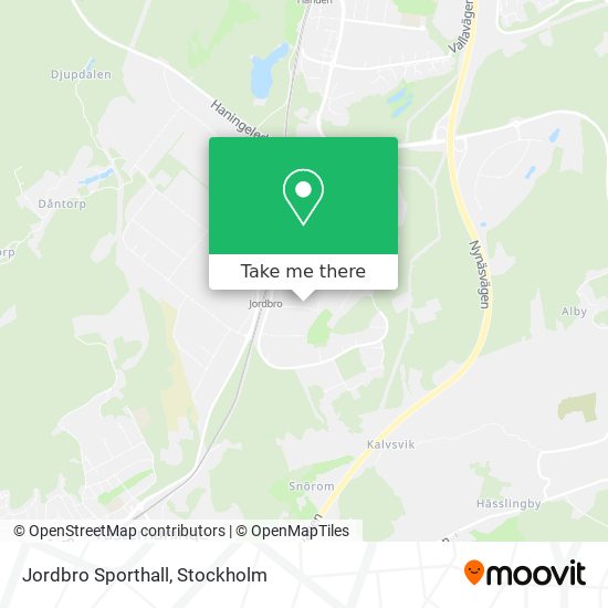 Jordbro Sporthall map