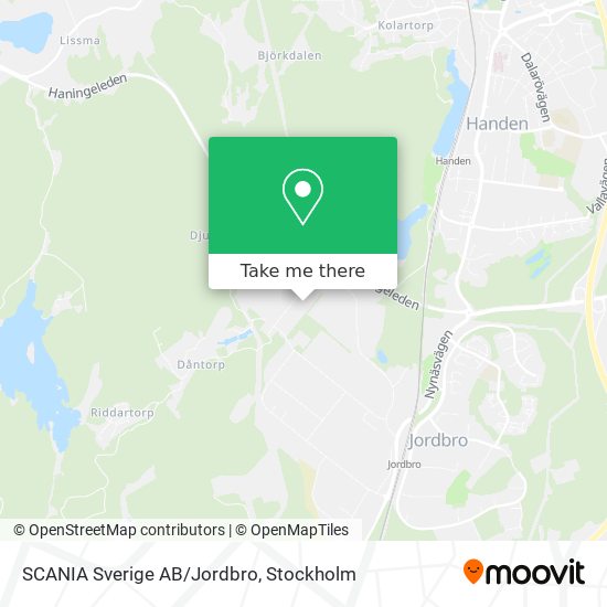 SCANIA Sverige AB/Jordbro map