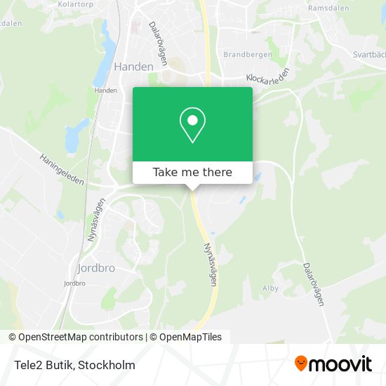 Tele2 Butik map