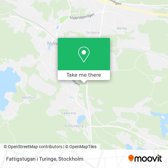 Fattigstugan i Turinge map