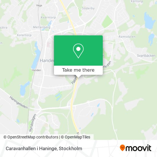 Caravanhallen i Haninge map