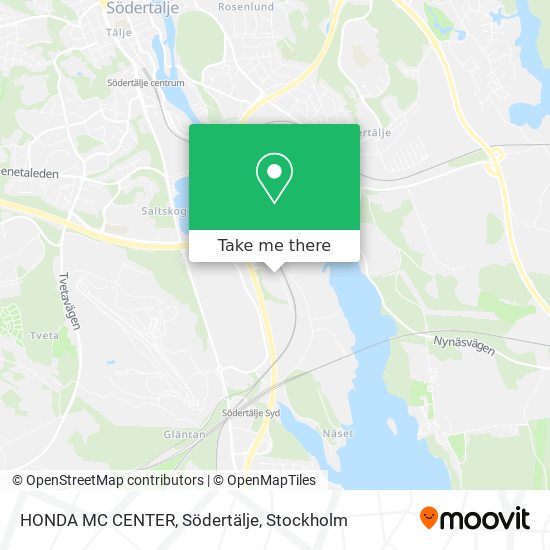 HONDA MC CENTER, Södertälje map