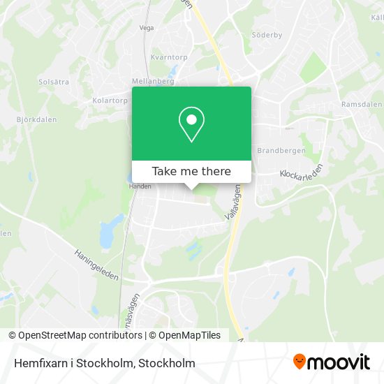 Hemfixarn i Stockholm map