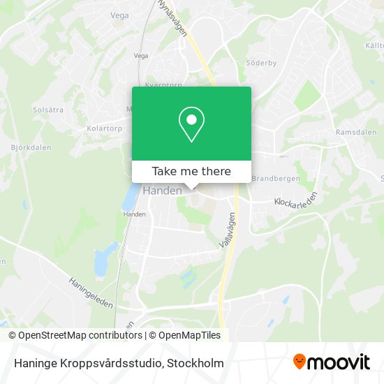 Haninge Kroppsvårdsstudio map