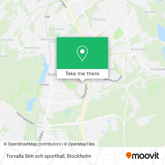 Torvalla Sim och sporthall map