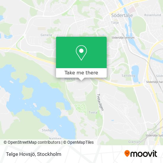 Telge Hovsjö map