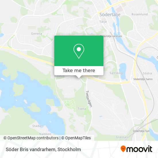 Söder Bris vandrarhem map