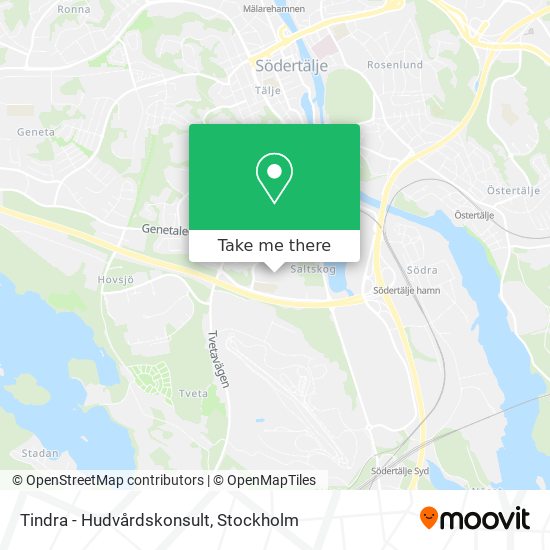 Tindra - Hudvårdskonsult map