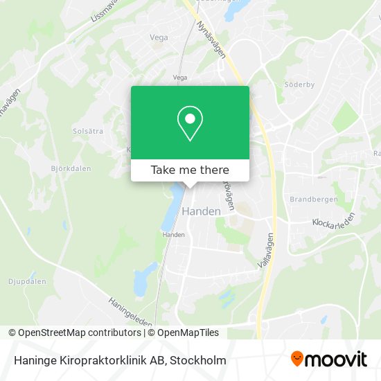 Haninge Kiropraktorklinik AB map