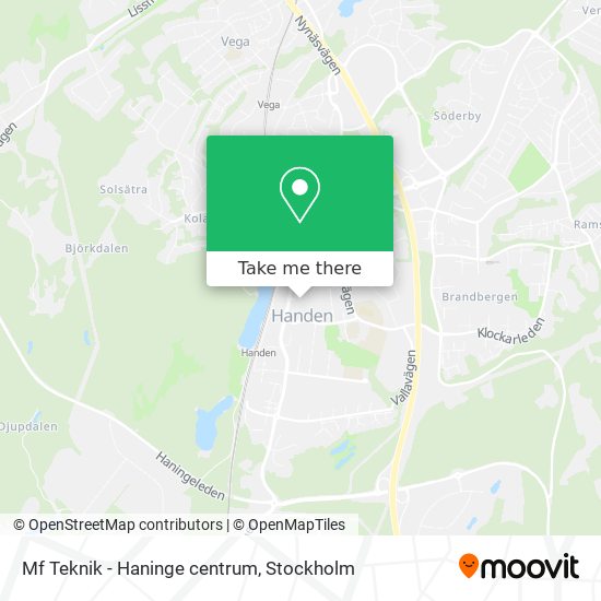 Mf Teknik - Haninge centrum map