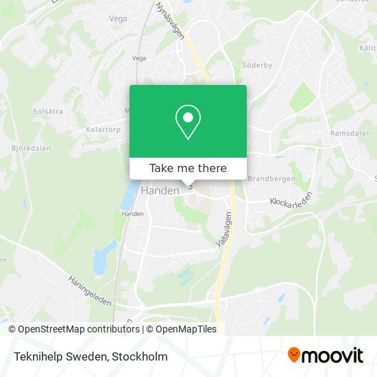 Teknihelp Sweden map