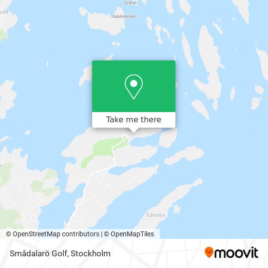 Smådalarö Golf map