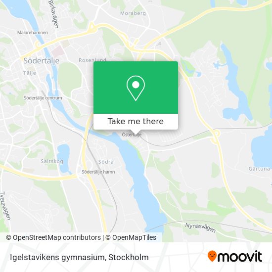 Igelstavikens gymnasium map