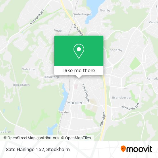 Sats Haninge 152 map