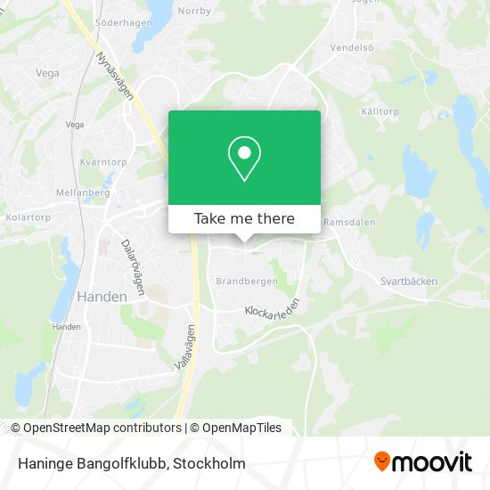 Haninge Bangolfklubb map