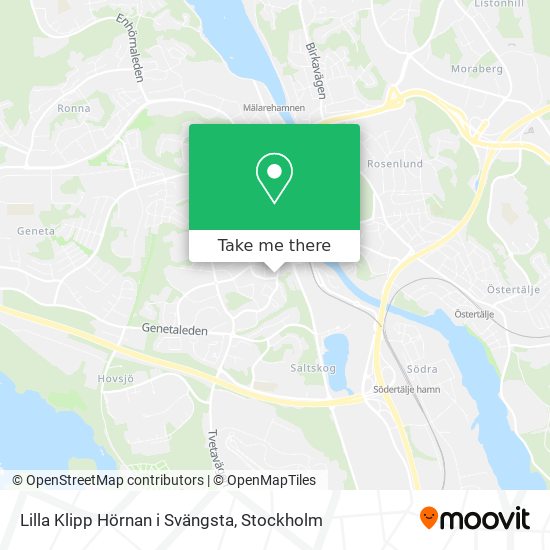 Lilla Klipp Hörnan i Svängsta map