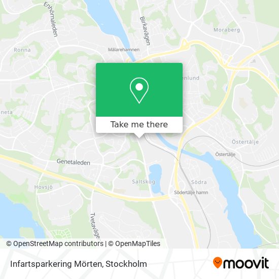 Infartsparkering Mörten map