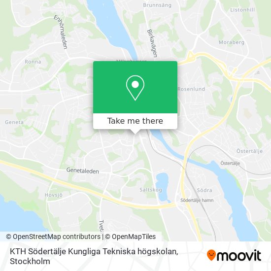 KTH Södertälje Kungliga Tekniska högskolan map