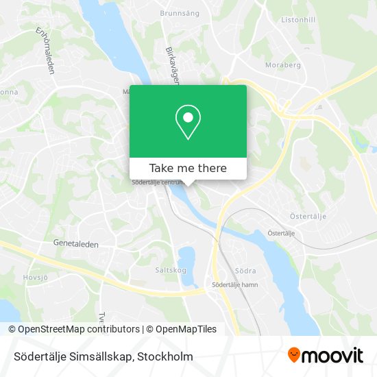 Södertälje Simsällskap map