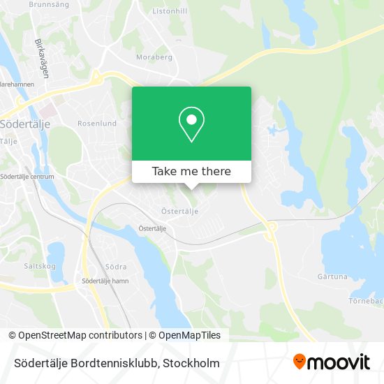 Södertälje Bordtennisklubb map