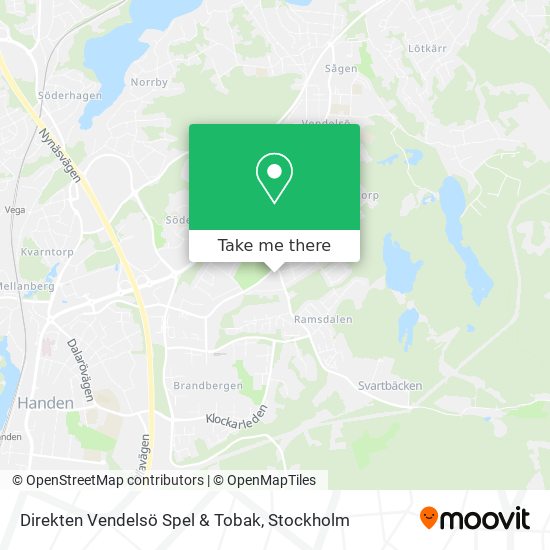 Direkten Vendelsö Spel & Tobak map