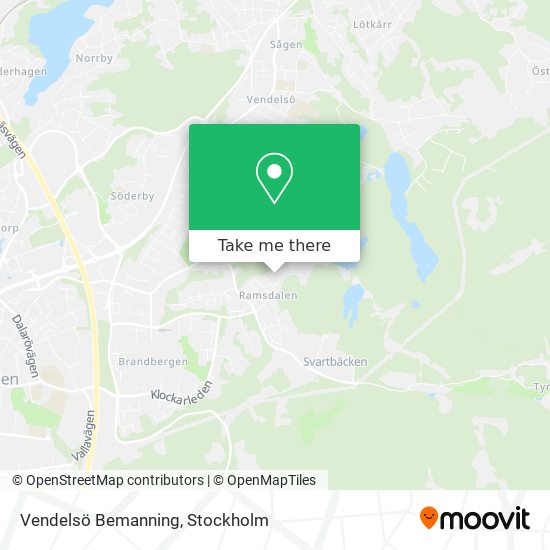 Vendelsö Bemanning map