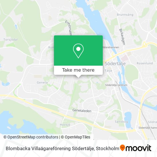 Blombacka Villaägareförening Södertälje map