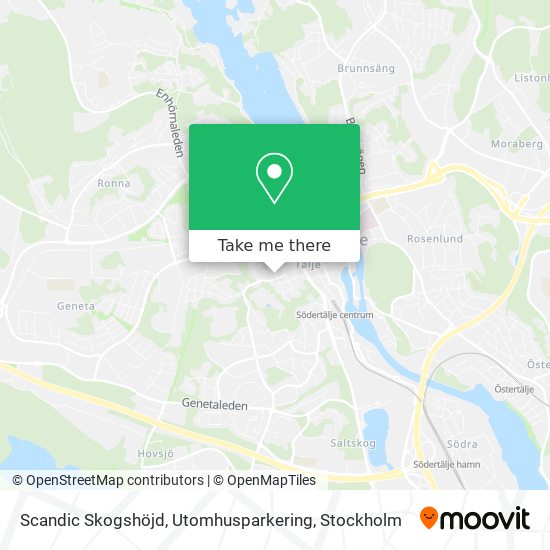 Scandic Skogshöjd, Utomhusparkering map