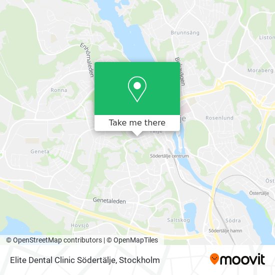 Elite Dental Clinic Södertälje map