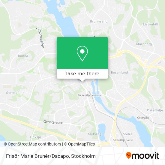 Frisör Marie Brunér/Dacapo map