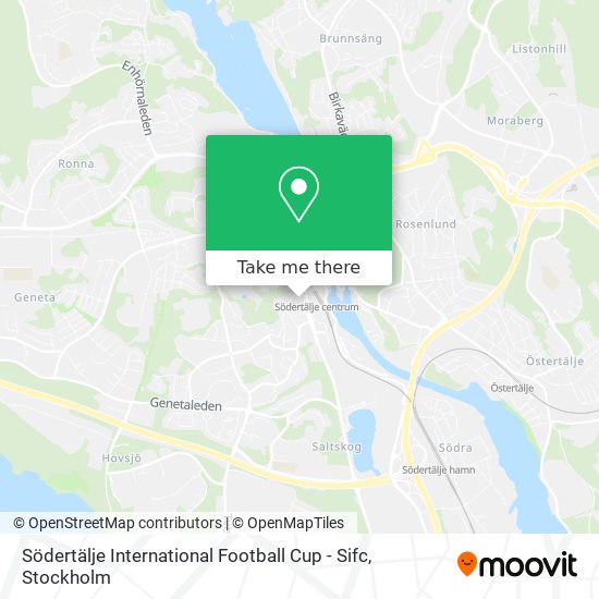 Södertälje International Football Cup - Sifc map