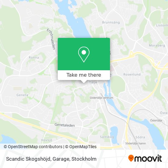 Scandic Skogshöjd, Garage map