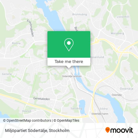 Miljöpartiet Södertälje map