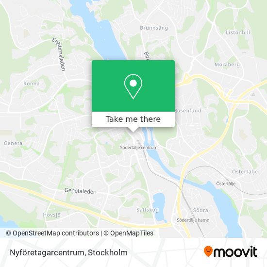 Nyföretagarcentrum map